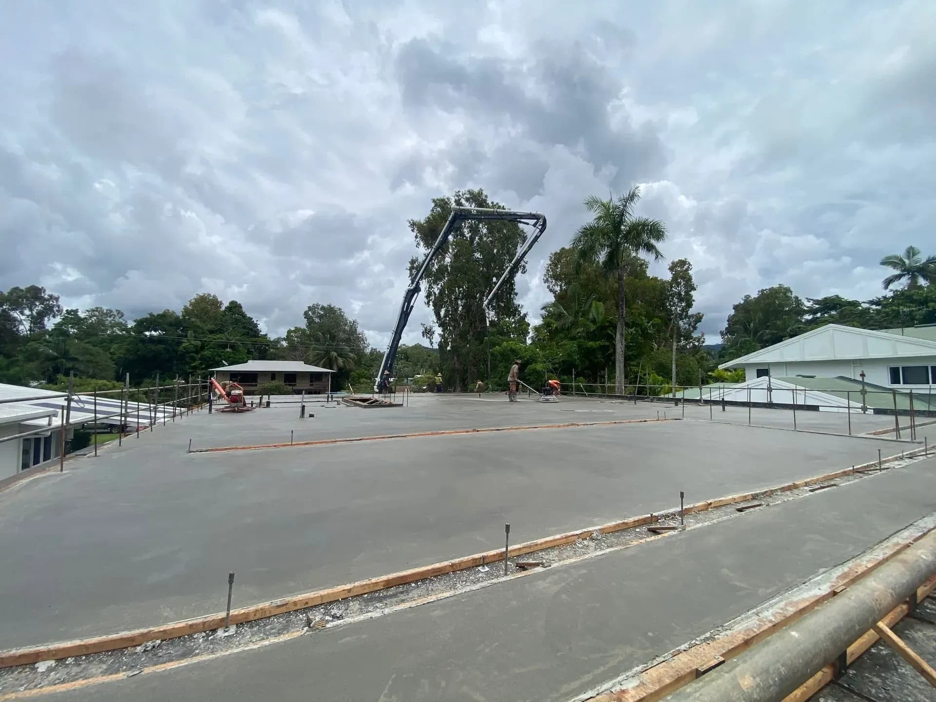 Well-maintained concrete pumping fleet — Far Northern Concrete Pumping, servicing Tully QLD